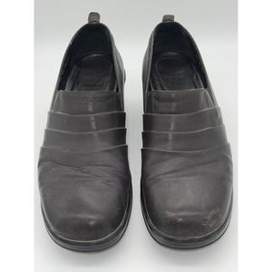 Dansko 11 Professional Clog Comfort Shoe Leather Cognac Brown Nursing Work Teach